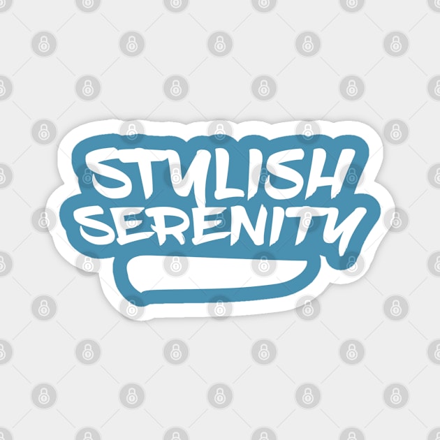 Stylish serenity Peace Magnet by Blueberry Pie 