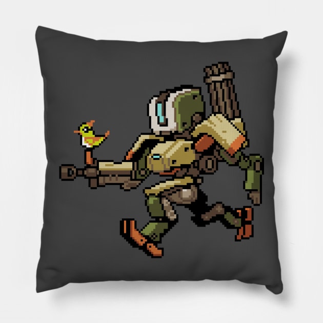 Overwatch - 16Bit Bastion Pillow by wyckedguitarist