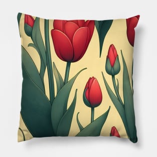 Tulip Flower Pillow