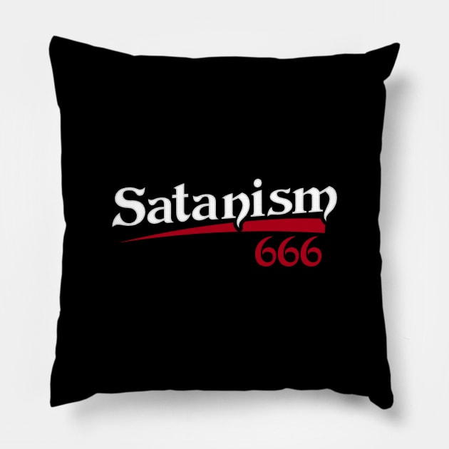 Merry Antichristmas I Satan Claus I Satanism Baphomet design Pillow by biNutz