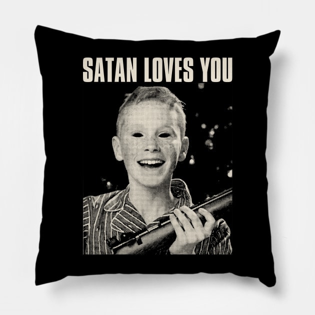 satan loves you Pillow by psninetynine