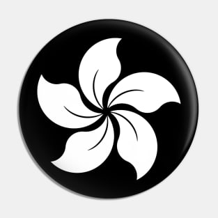 Black Bauhinia Hong Kong Pin