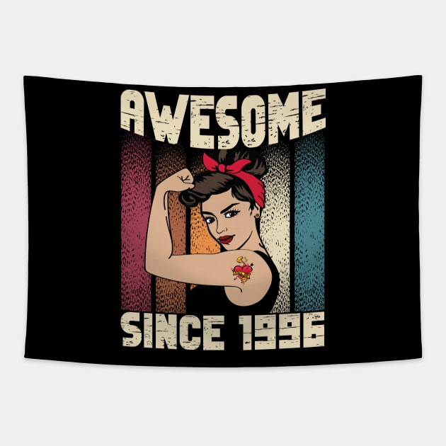 Awesome since 1996,26th Birthday Gift women 26 years old Birthday Tapestry by JayD World