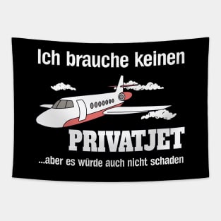 Privatjet Lustiger Spruch Reichtum Humor Tapestry