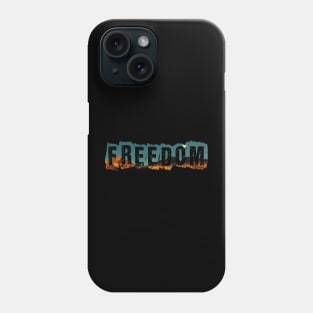 Freedom is the key to be happy (Moon) Phone Case