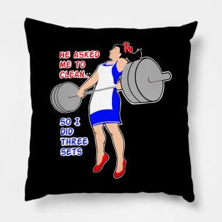 Wives who lift weights Pillow