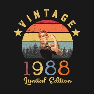 Retro Vintage 1988 Birthday gifts for women T-Shirt