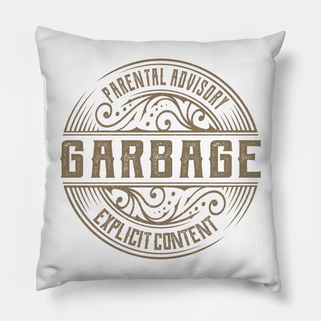 Garbage Vintage Ornament Pillow by irbey