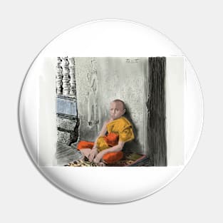 Monk Cambodia Pin