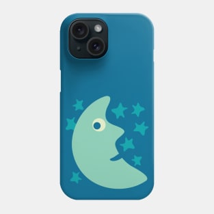 FRIENDLY MOON AND STARS Night Sky - UnBlink Studio by Jackie Tahara Phone Case