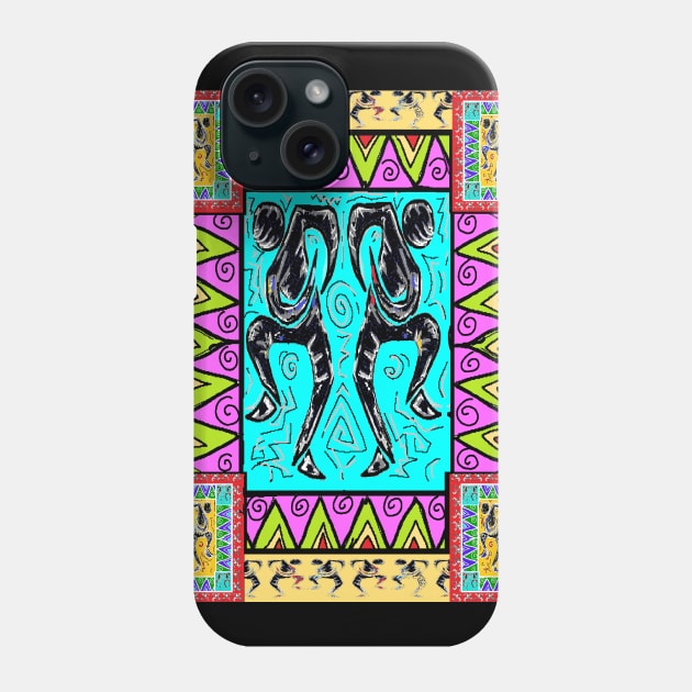 Hip Hop dancer dancing the night away Phone Case by LowEndGraphics