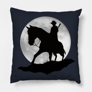 Redemption Rides at Night Pillow