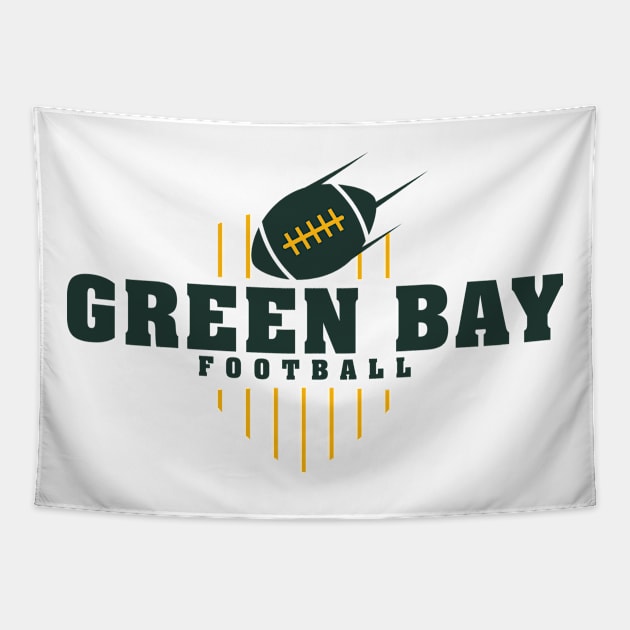 Green Bay Football Team Color Tapestry by Toogoo