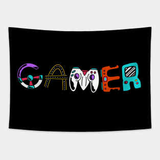 Gamer Letters Tapestry