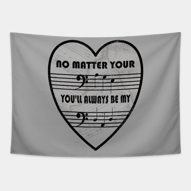 No Matter Your "Age", you'll Always be My "Dad"  (Bass Clef) Tapestry by Blended Designs