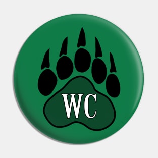 Wildcat Paw Print Pin