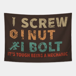 I Screw, I Nut, I Bolt Tapestry