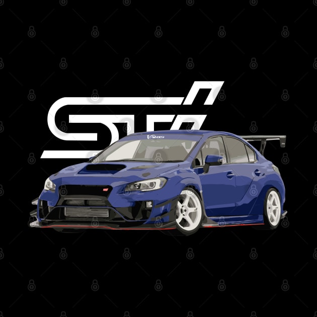 WRX STi Blue Pearl S209 RA Varis by cowtown_cowboy