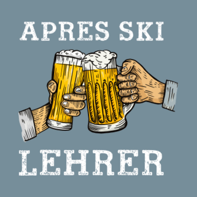 Discover APRES SKI Instructor Party Drinking Beer - Ski Bunny - T-Shirt