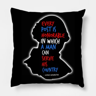 George Washington Quotes - Honorable Posts Pillow