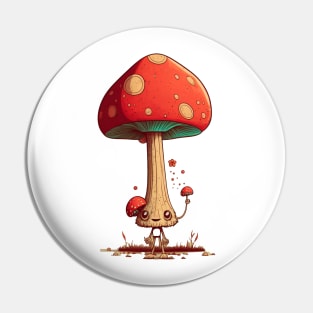 Mushroom Dude Pin