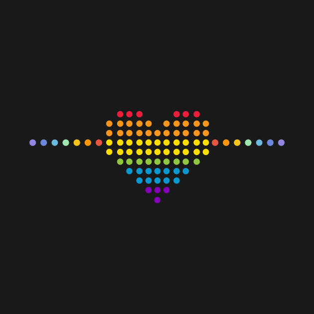 Colorful Heart Dot by AimArtStudio