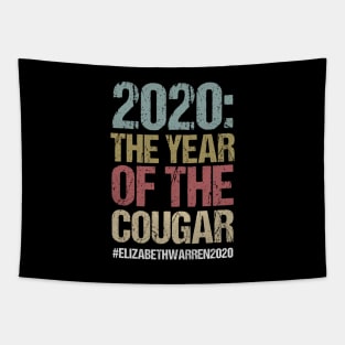 2020: The Year of the Cougar Elizabeth Warren for President Tapestry