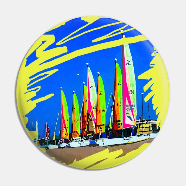 Multicolored sails against the sky Pin by Evgeniya