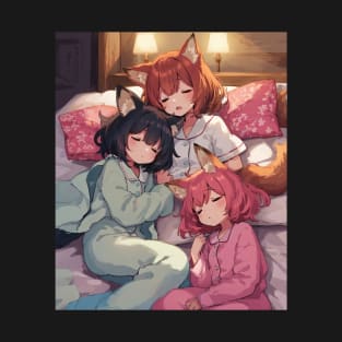 Three Demi-Lolis Sleeping T-Shirt