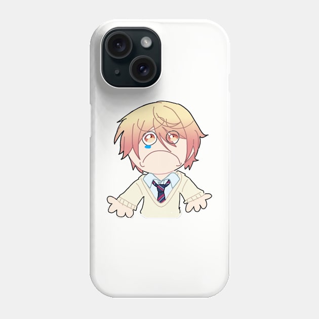 Sad Tsukasa Phone Case by WillowTheCat-