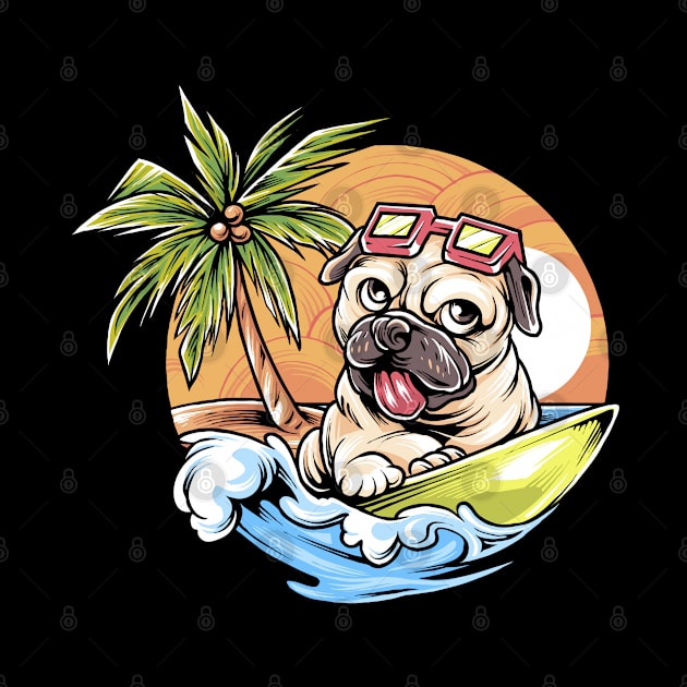 Summer Chillin Dog Surf by Wagum Std