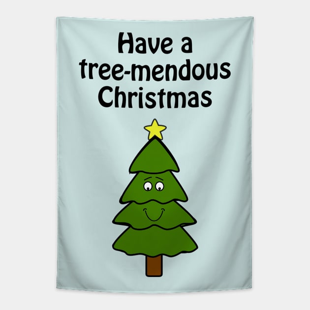 Have a tree-mendous Christmas Tapestry by punderful_day