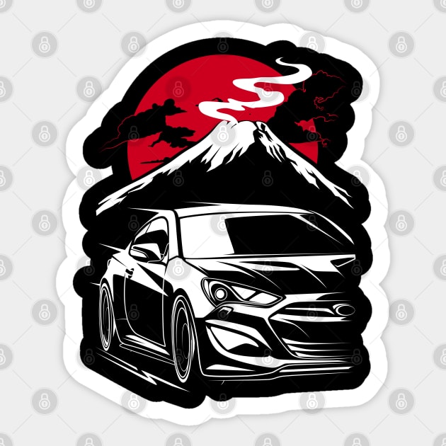 Hyundai Genesis Coupe - Hyundai Genesis Coupe - Sticker | TeePublic