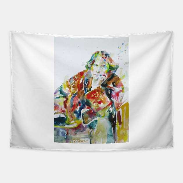 OSCAR WILDE watercolor portrait .23 Tapestry by lautir