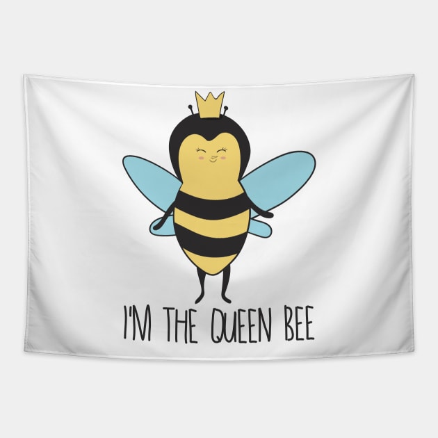 I'm The Queen Bee Tapestry by Dreamy Panda Designs