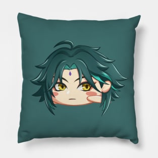 chibi xiao genshin fanart Pillow