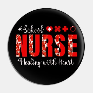 School Nurses Healing with Heart Pin