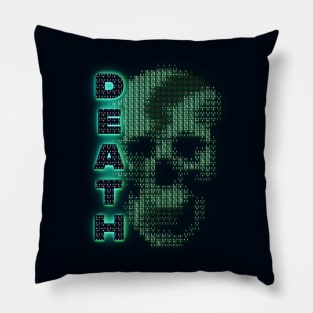 death skull binary street wear style. Pillow