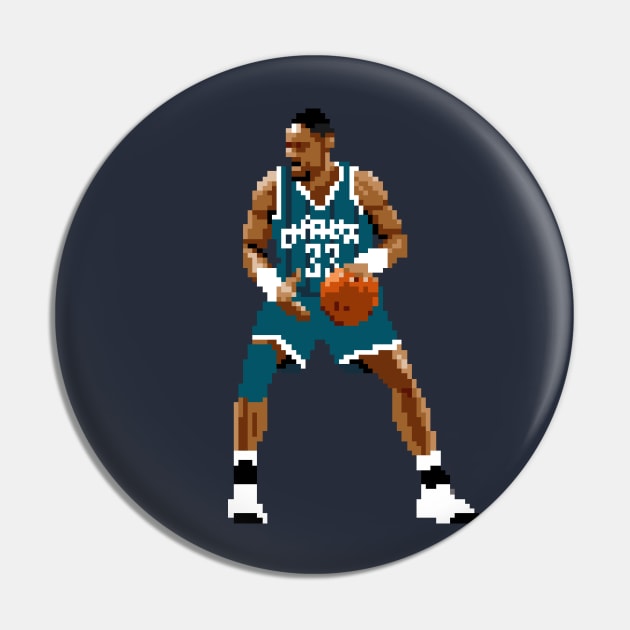 Alonzo Mourning Pixel Post Pin by qiangdade