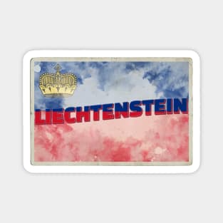 Liechtenstein Vintage style retro souvenir Magnet