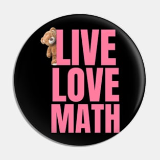 Best Math Art For Men Women Mathematics Geek Math Teacher Pin