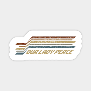 Our Lady Peace Stripes Magnet