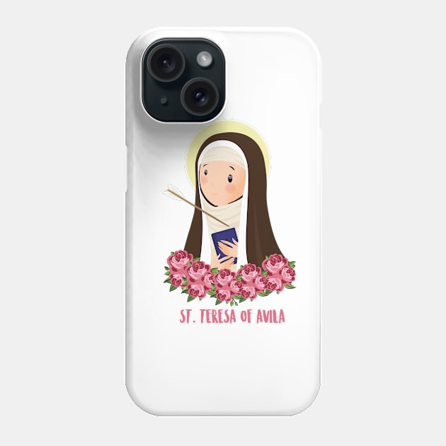 Santa Teresa de Avila Phone Case by AlMAO2O