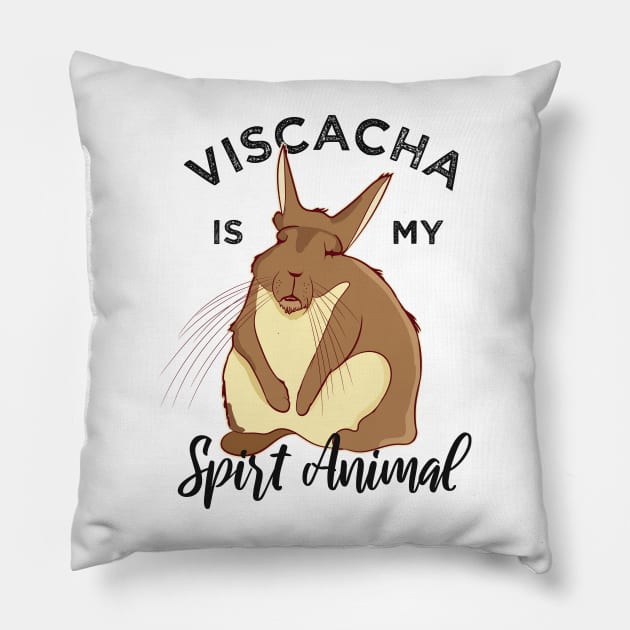 Viscacha Vizcacha Spirit Animal Cute Rodent Lazy Sleepy Pillow by alltheprints