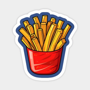 Red container of French fries Magnet