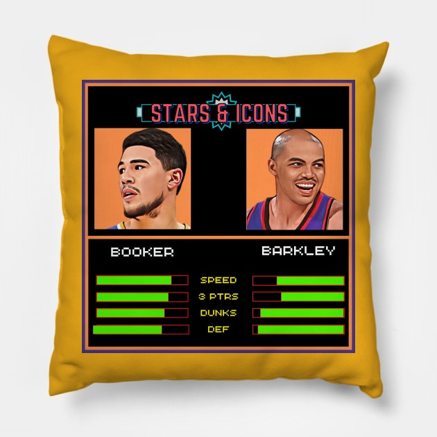 Sir Charles & Book - NBA Jam “Stars & Icons” Edition Pillow by M.I.M.P.