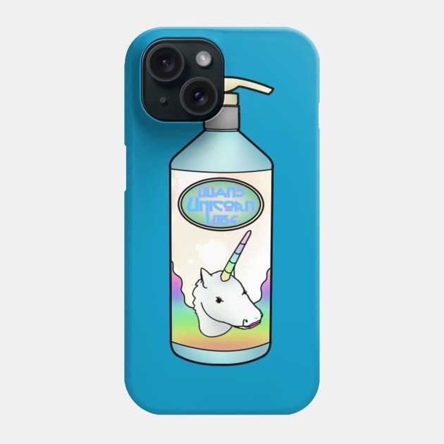 Lilian's Unicorn Lube Phone Case by doublebeta