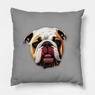 Realistic Bulldog #3 Pillow