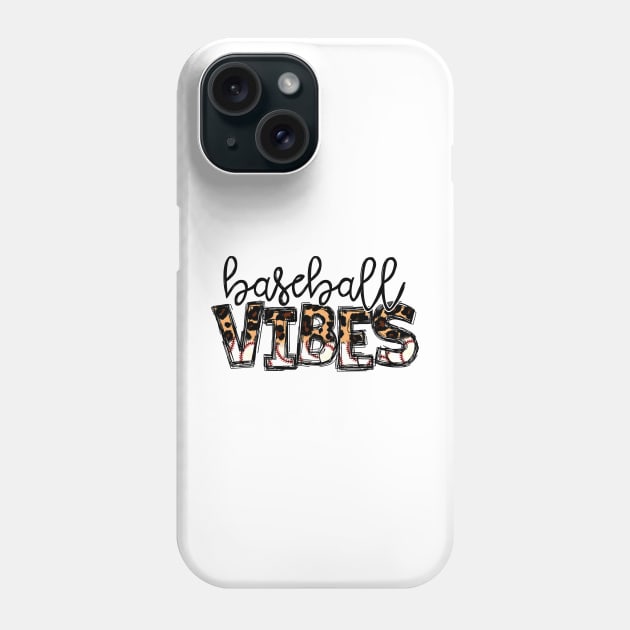 Baseball Vibes Leopard - Baseball Mom Phone Case by Wonder man 