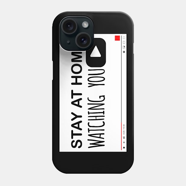 WATCHING YOUTUBE DURING QUARANTINE Phone Case by HAIFAHARIS